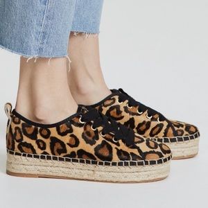 New Sam Edelman Leopard Espadrille Sneakers. Sz 6.